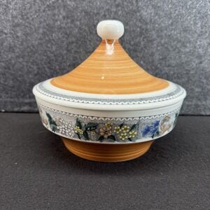 Vintage‎ Goebel COUNTRY BURGUND Covered Vegetable Bowl / Casserole with Lid